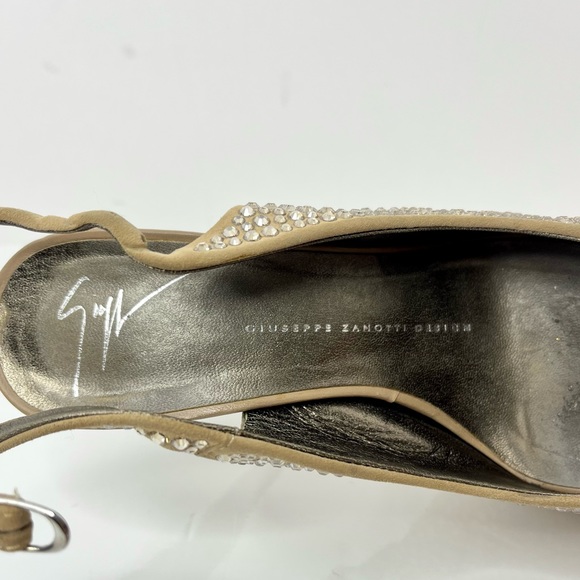 Giuseppe Zanotti ‘Liza’ Crystal Embellished Slingback Heels - Picture 9 of 11